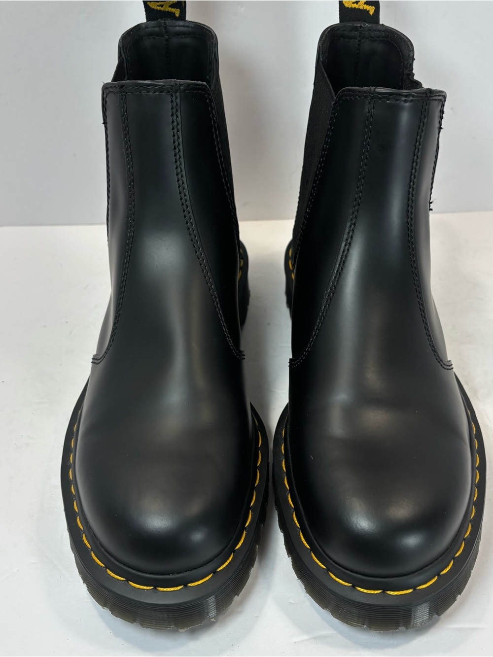 Dr Martens 2976 BEX Sz 8 Men's Leather Smooth Chelsea Boots In Black - Excellent - Picture 3 of 11